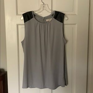 Loft gray sleeveless top